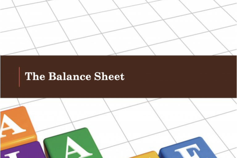 Unit 2:The Balance Sheet