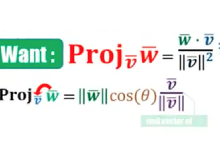 Lesson 4.7 - Scalar/Vector Projection and Cross product