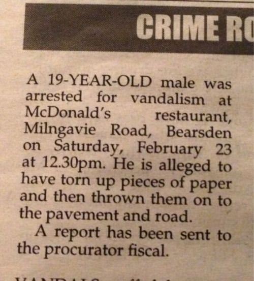 funny news article