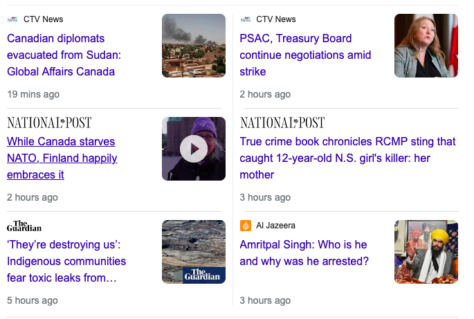 News Headlines Examples